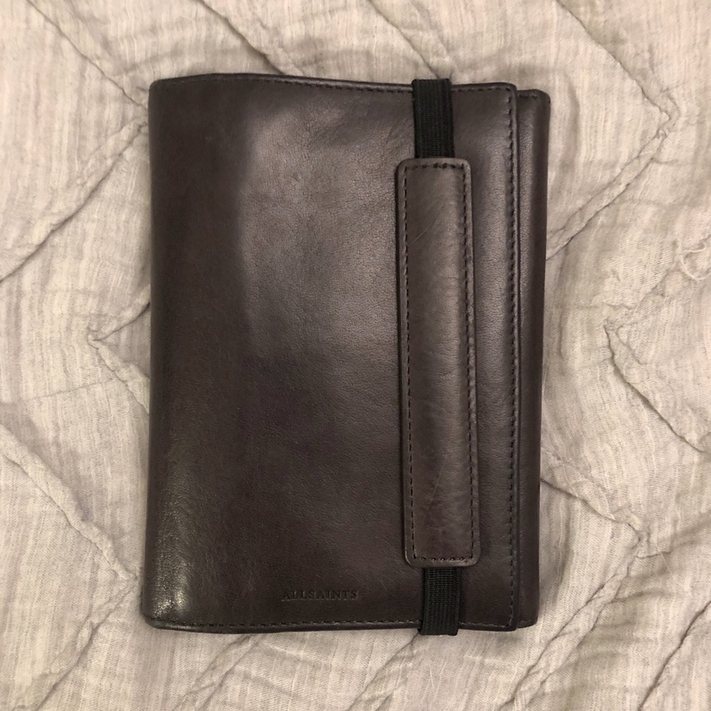 All Saints passport wallet